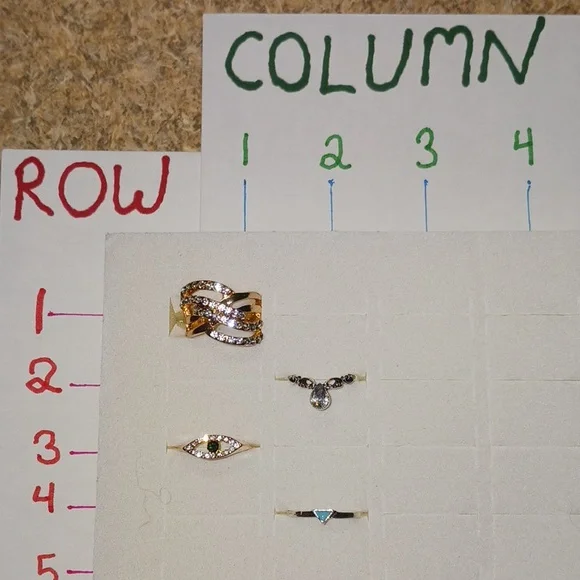 ⭐️Ring #4⭐️ 4.5 Size Rings. NWT. Silver colors, gold colors, faux diamonds. - Picture 4 of 16